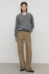 Eglitta Pantalon en Velours Côtelé