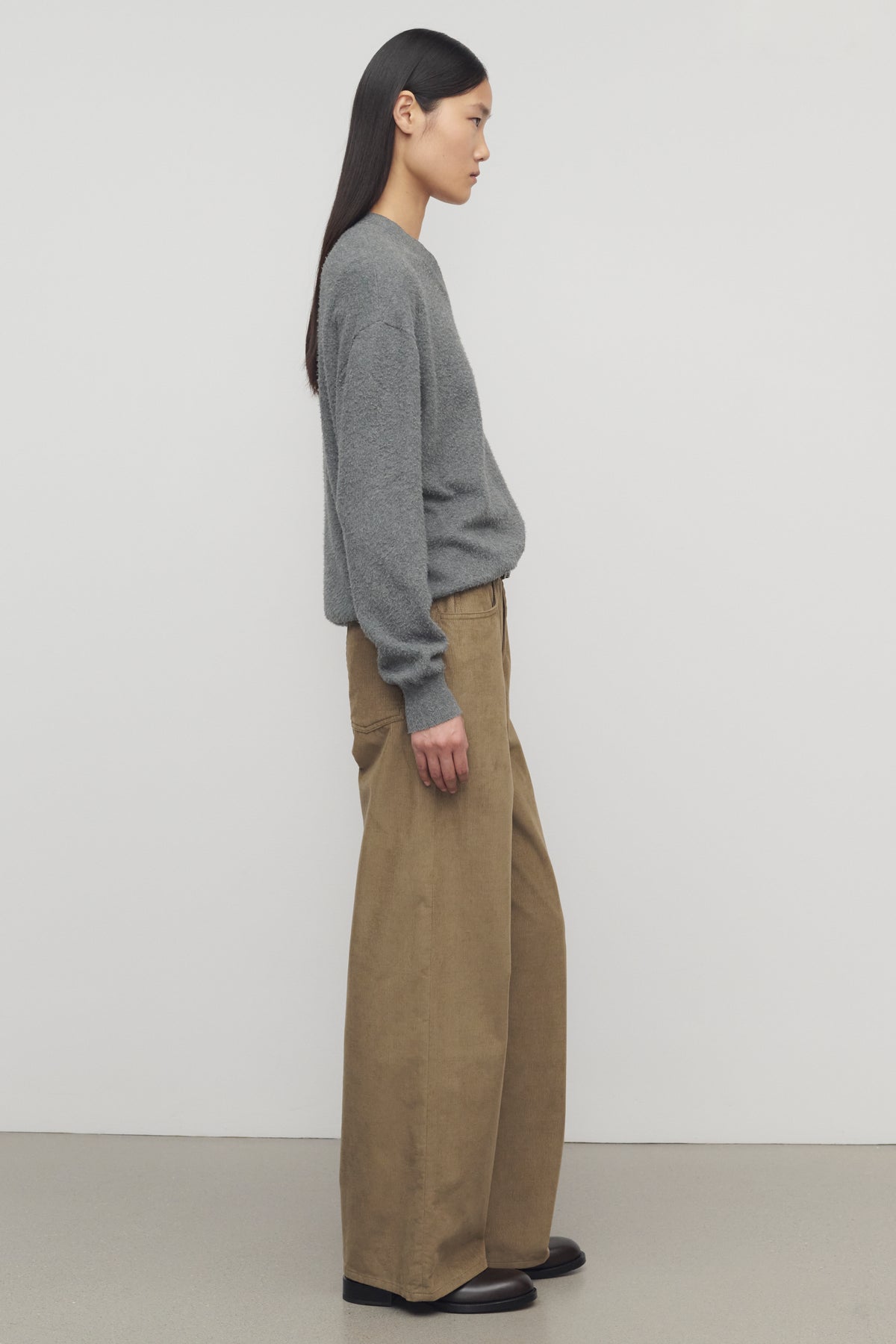 Eglitta Pantalon en Velours Côtelé