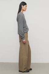 Eglitta Pantalon en Velours Côtelé