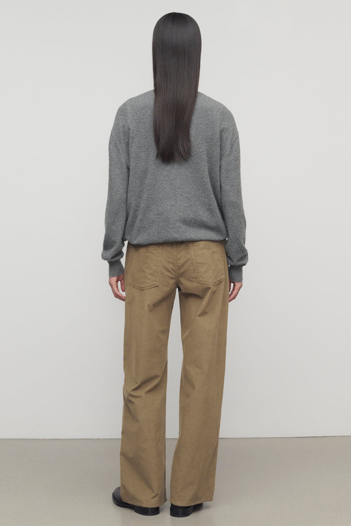 Eglitta Pantalon en Velours Côtelé