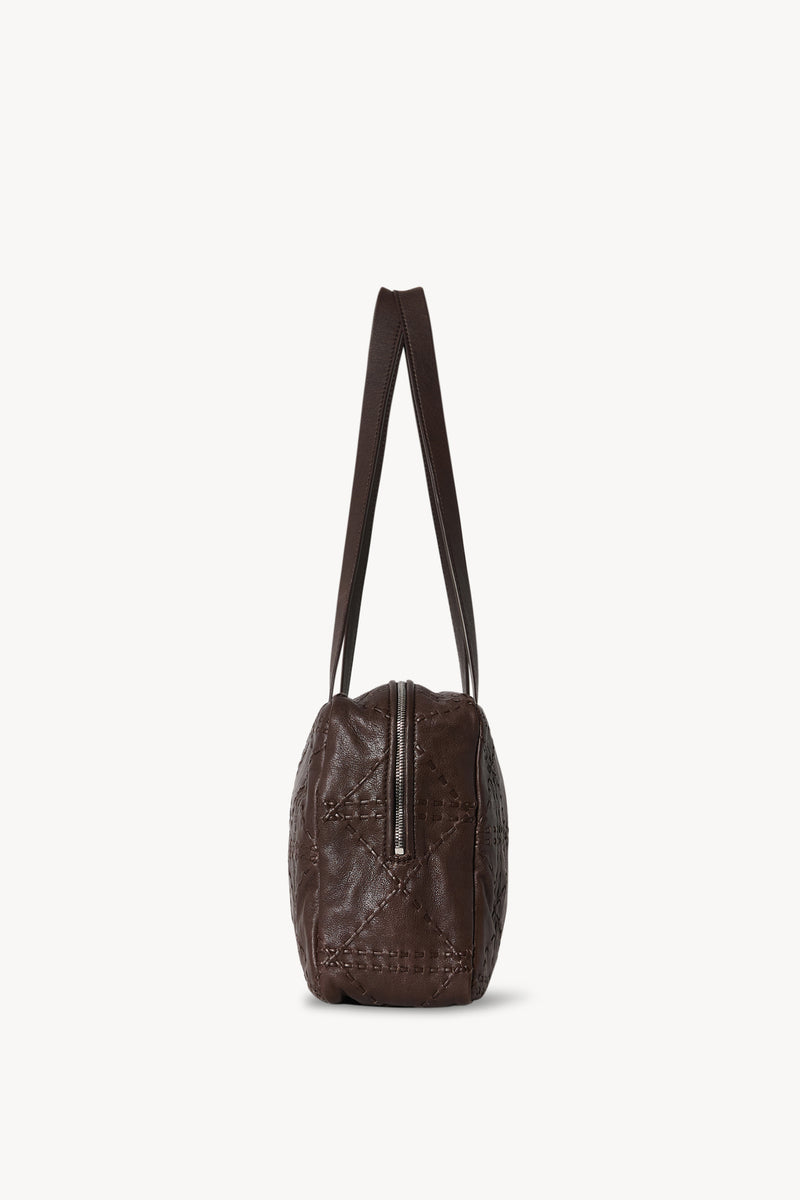 Astra Bowling Bag in Embroidered Leather