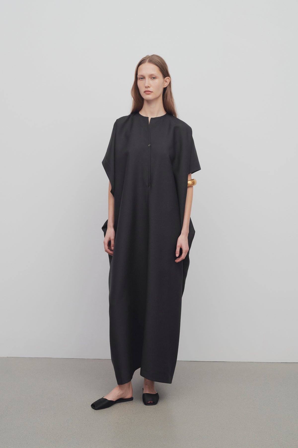 Saule Robe en Laine Vierge et Soie