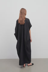 Saule Robe en Laine Vierge et Soie
