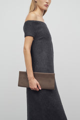 Flat Clutch in Leather