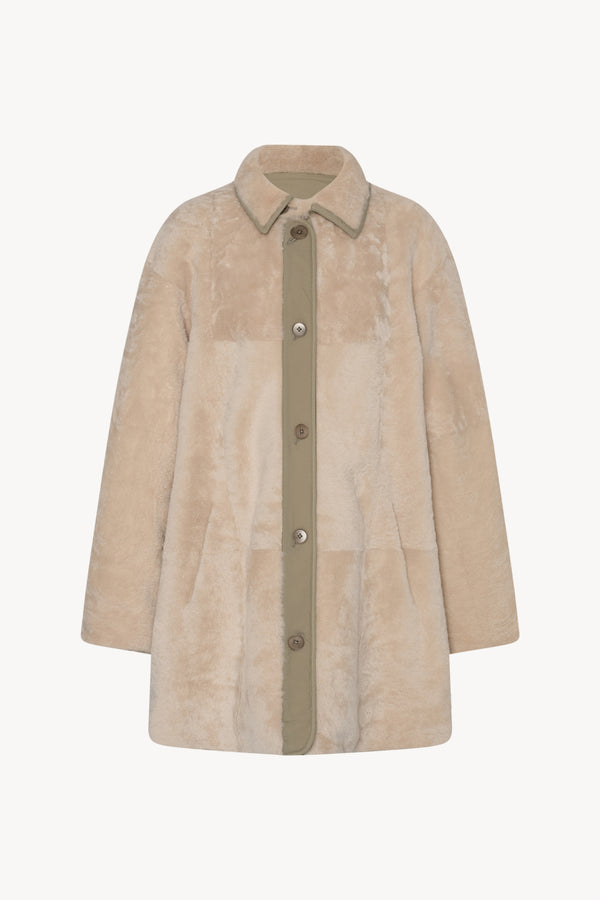 Aurelia Coat in Shearling and Nylon