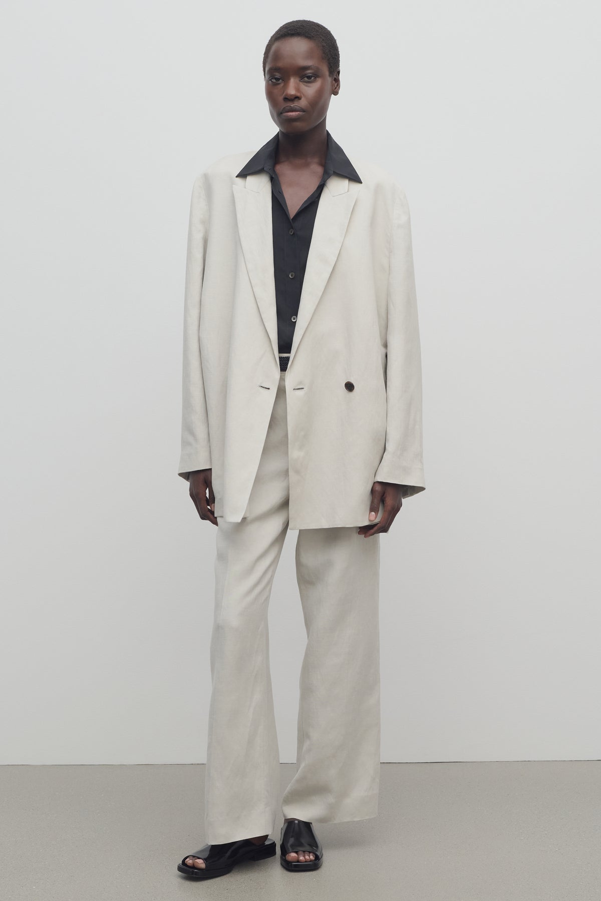 Noxy Pantalon en Soie et Lin