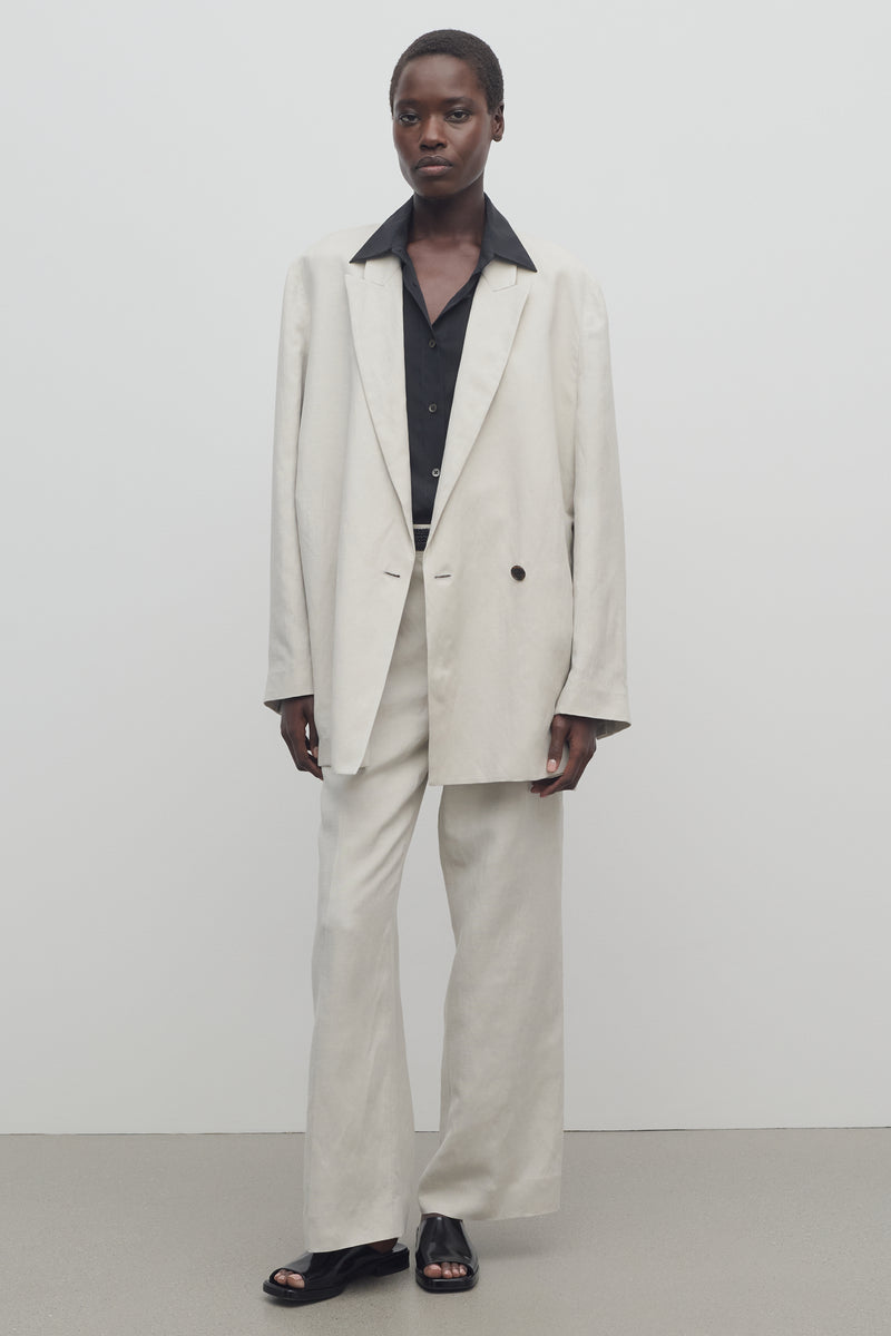 Noxy Pantalon en Soie et Lin