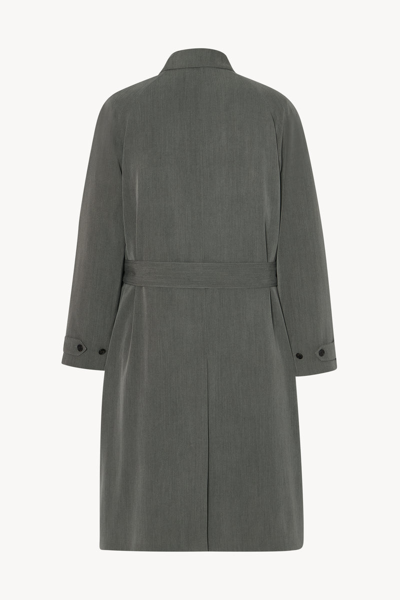 Tarian Coat in Silk and Virgin Wool