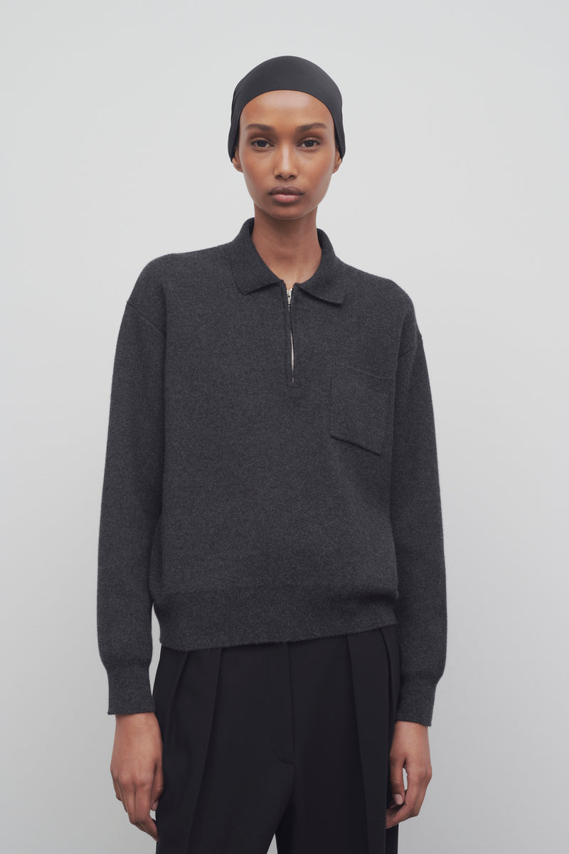 Halvar Polo Sweater in Cashmere