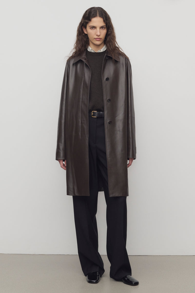 Gracia Manteau en Cuir