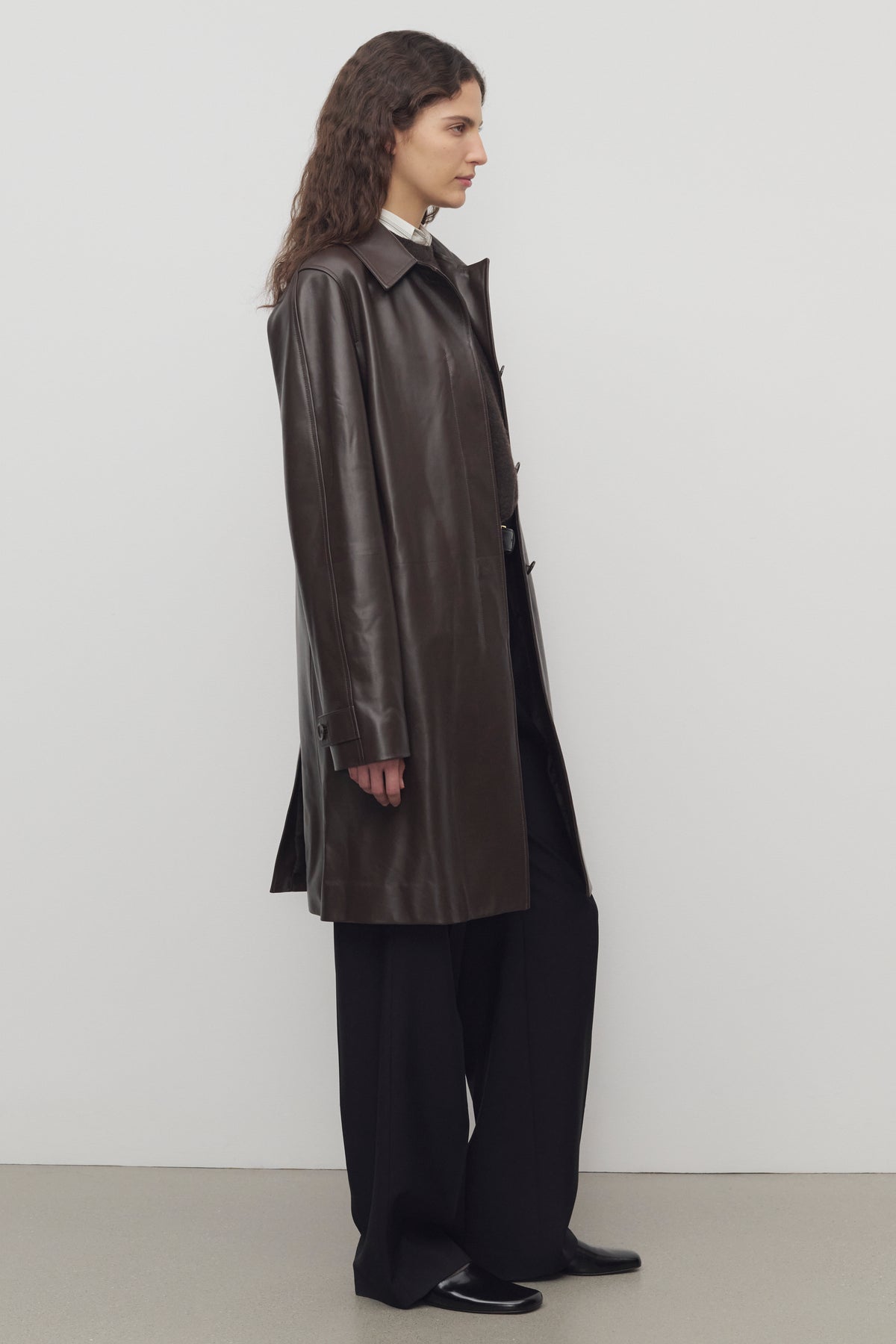 Gracia Manteau en Cuir