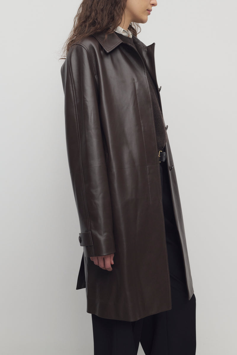 Gracia Manteau en Cuir