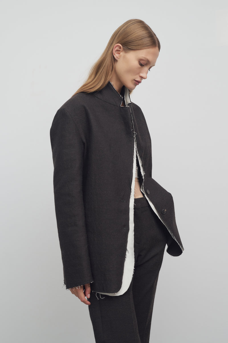 Lysandre Jacket in Cotton and Wool