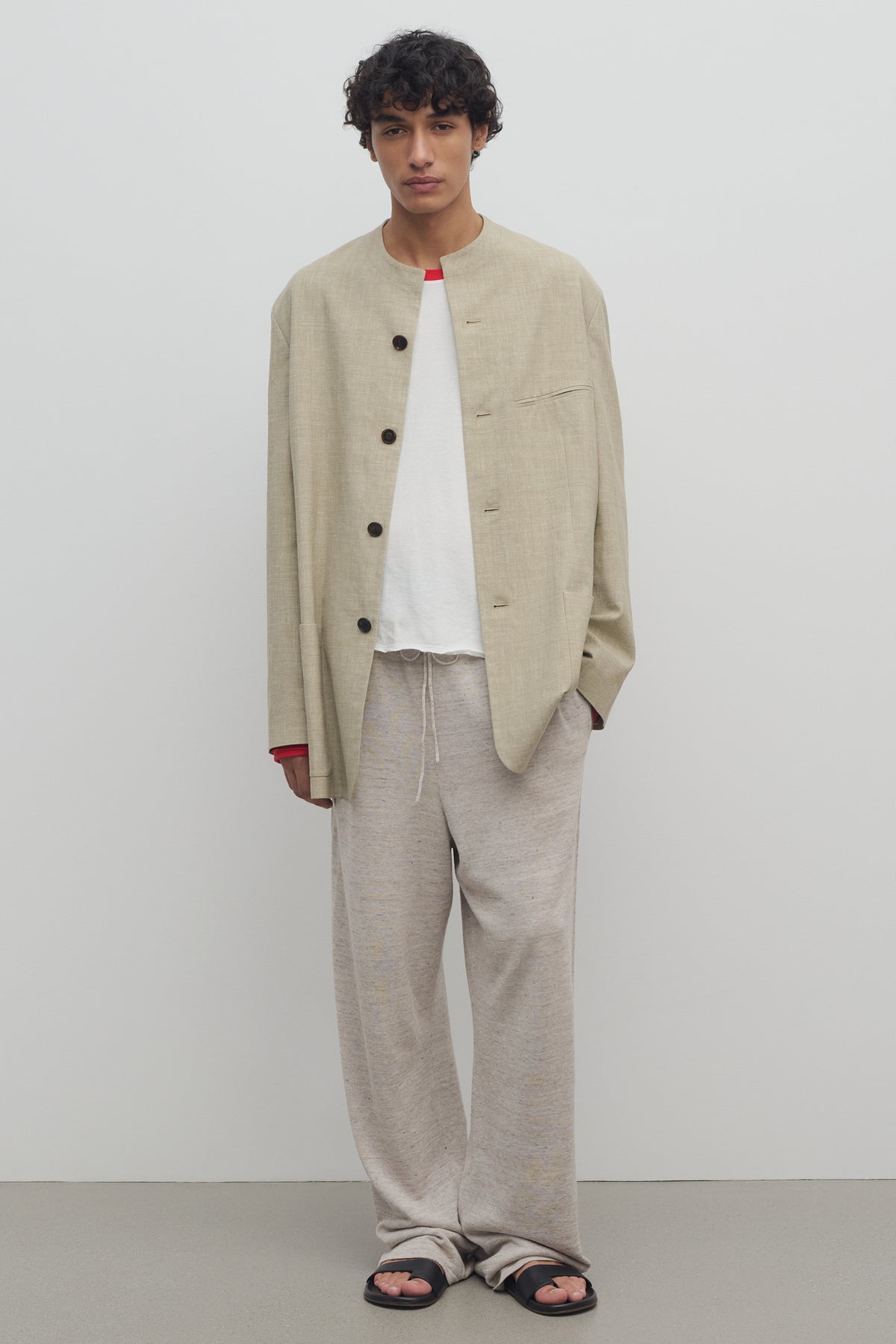 Russel Pantaloni in Cotone e Lino