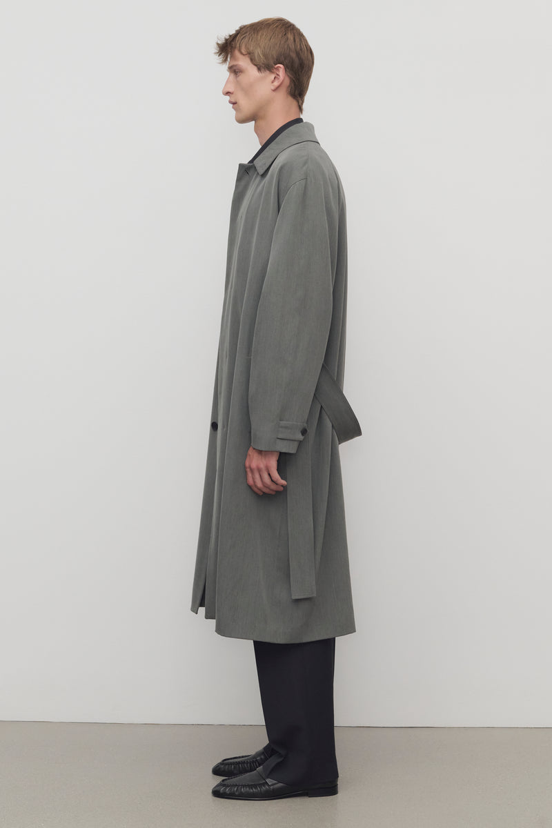Tarian Coat in Silk and Virgin Wool