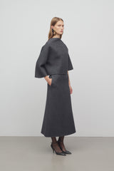 Lison Skirt in Wool and Nylon