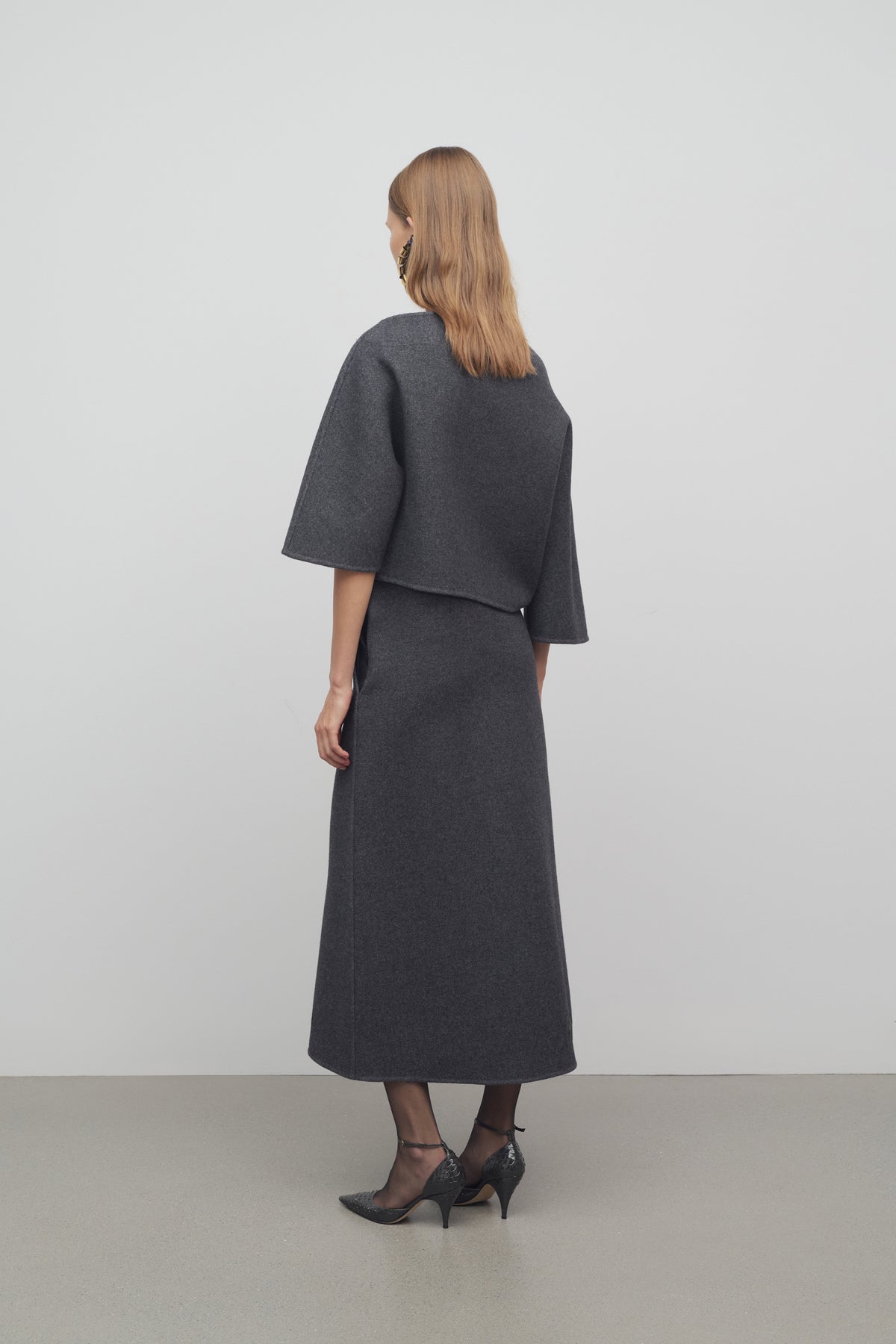 Lison Skirt in Wool and Nylon