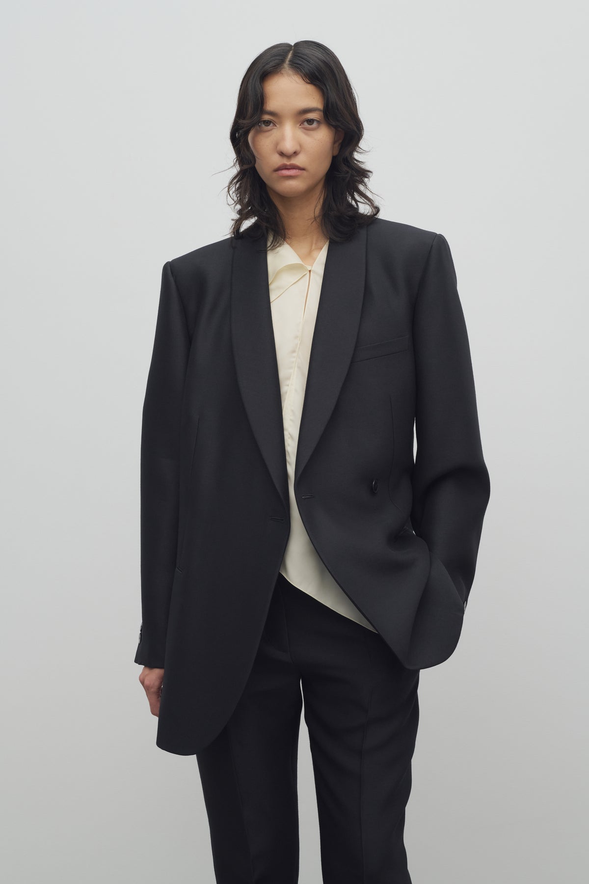 Deon Jacket in Wool and Silk