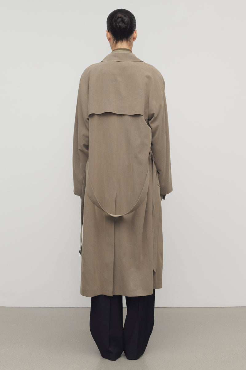 Rhydian Coat in Wool and Silk