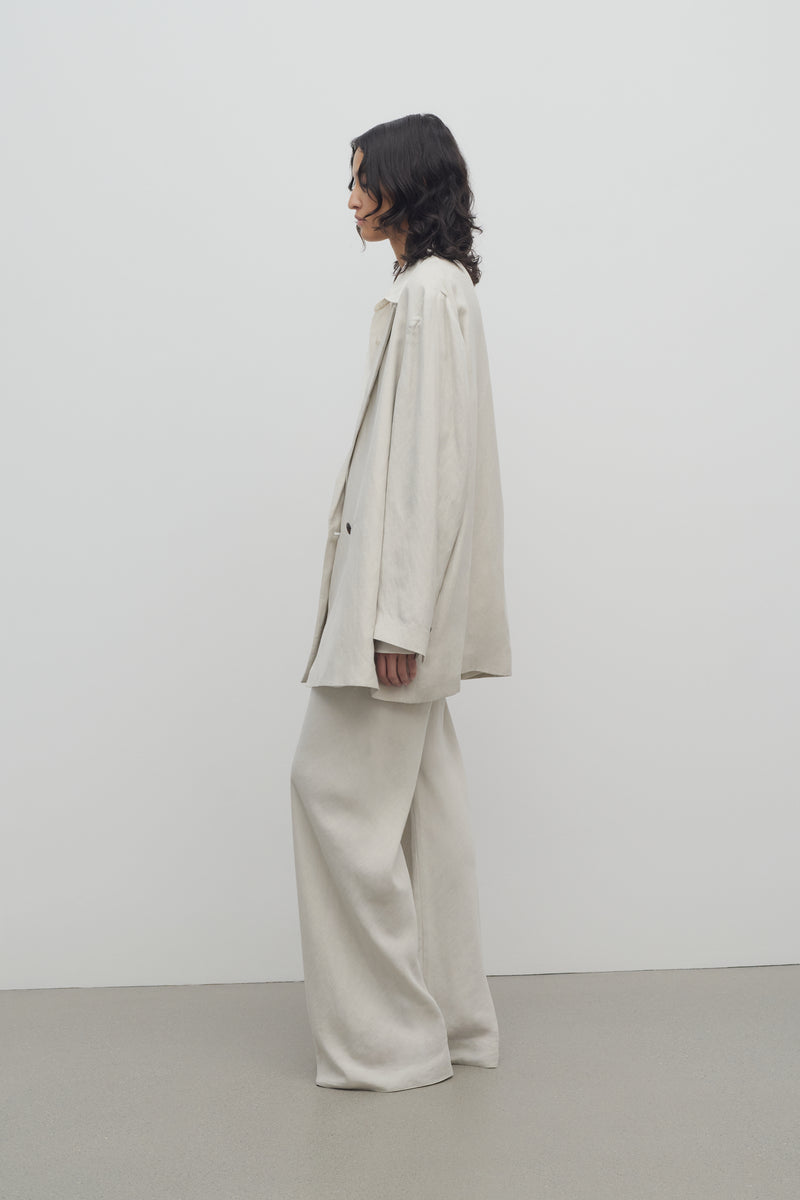 Gala Pant in Silk and Linen