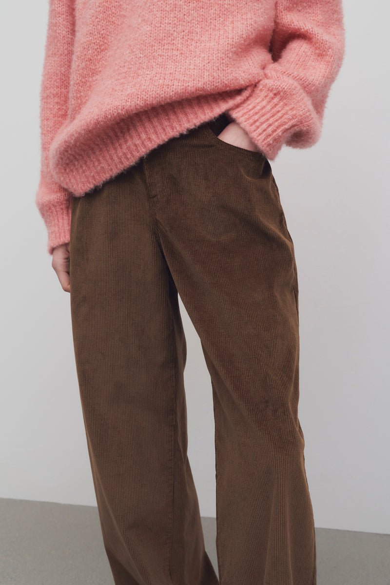 Eglitta Pant in Cotton Cashmere Corduroy