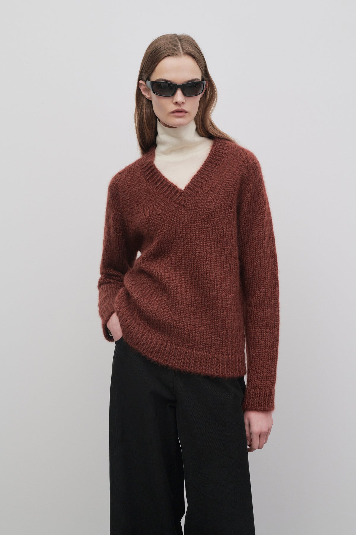 Finley Sweater in Mohair and Silk