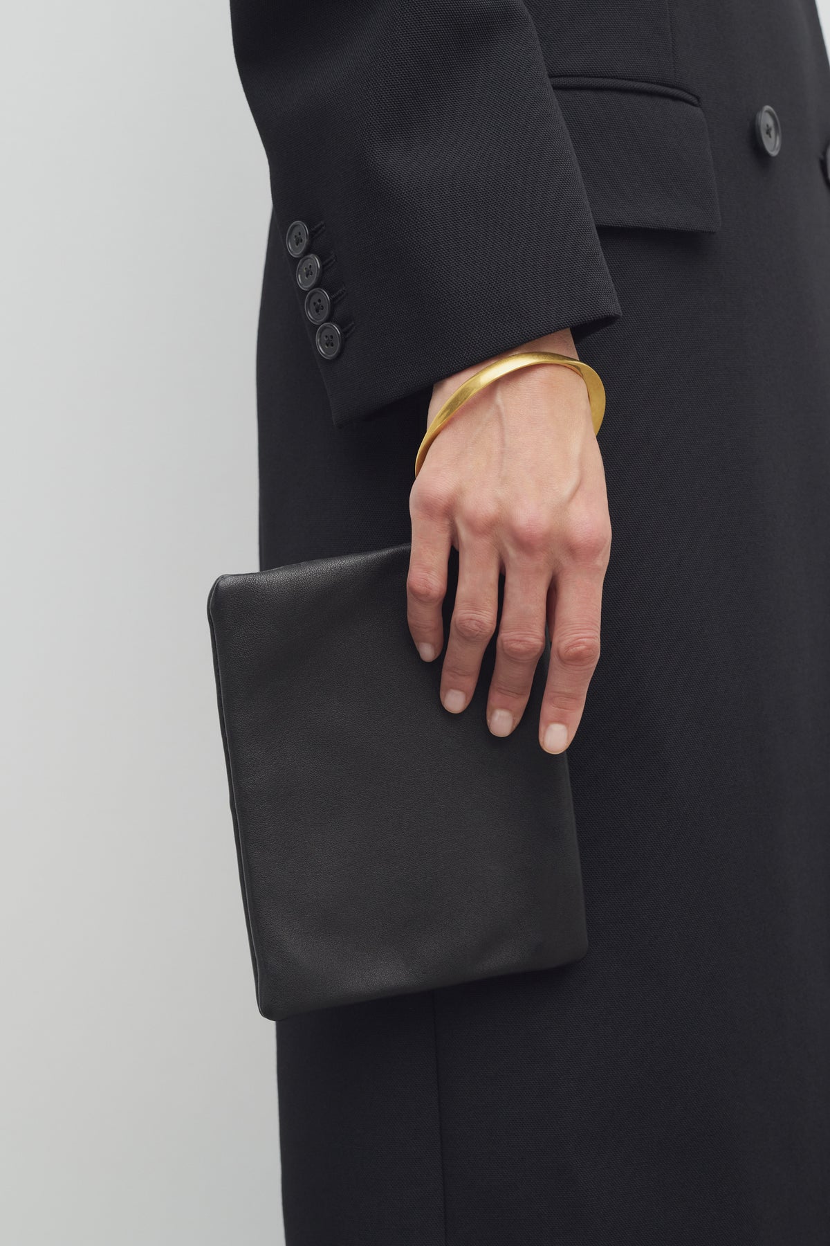 Square Bracelet Clutch in Leather