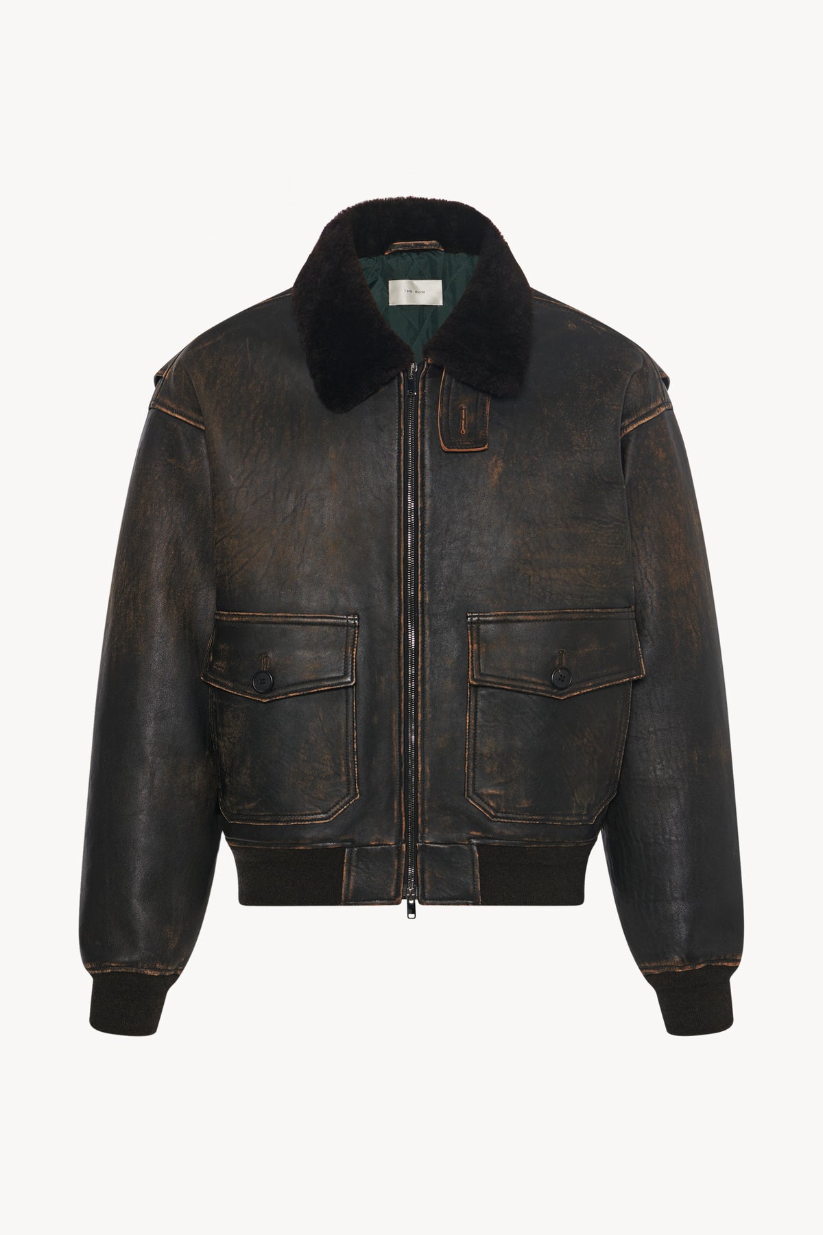 Herzog Jacket in Leather and Shearling