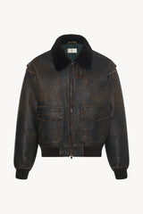 Herzog Jacket in Leather and Shearling