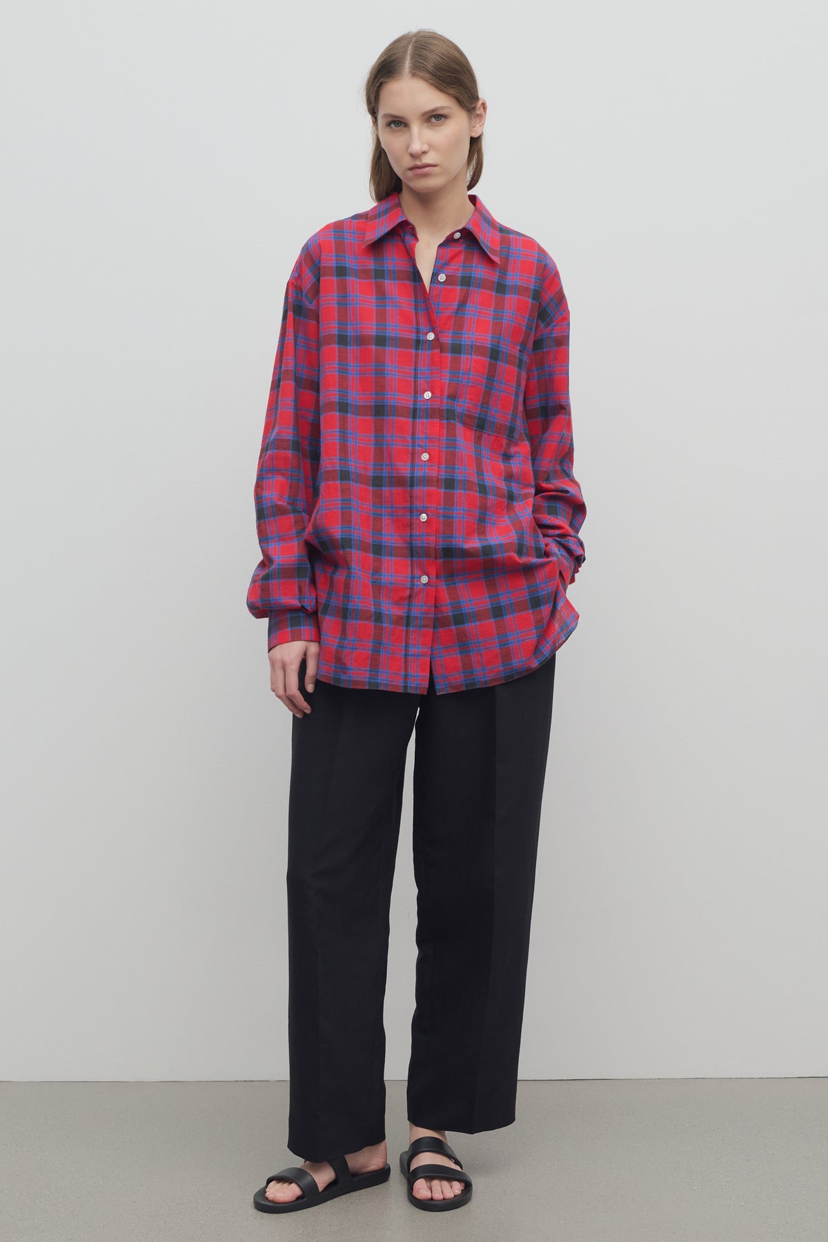 Lilas Pant in Wool and Linen