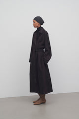 Poseidone Coat in Suede