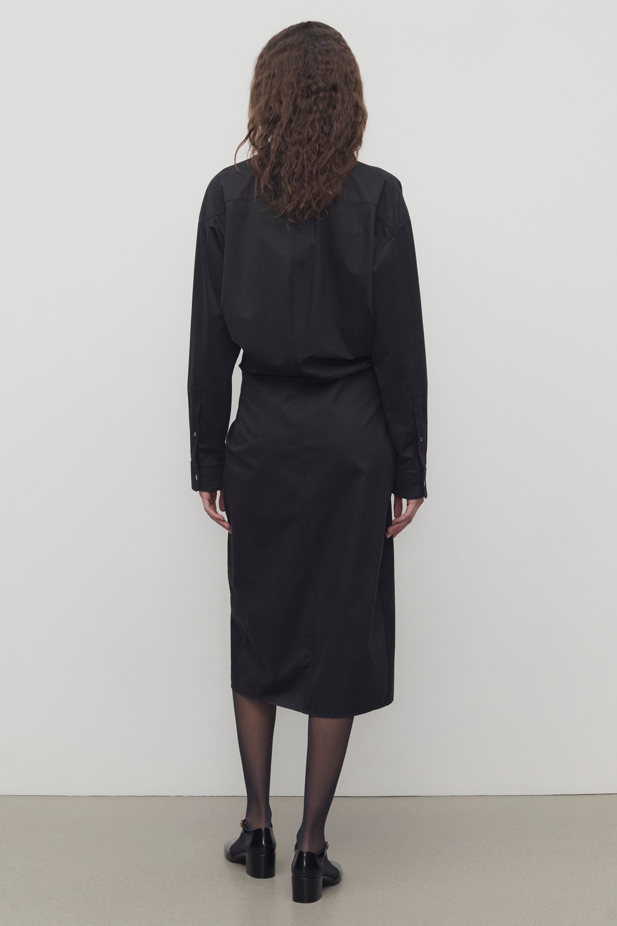 Yuske Dress in Cotton and Cashmere