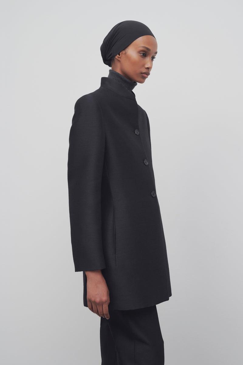 Byrne Jacket in Wool and Silk