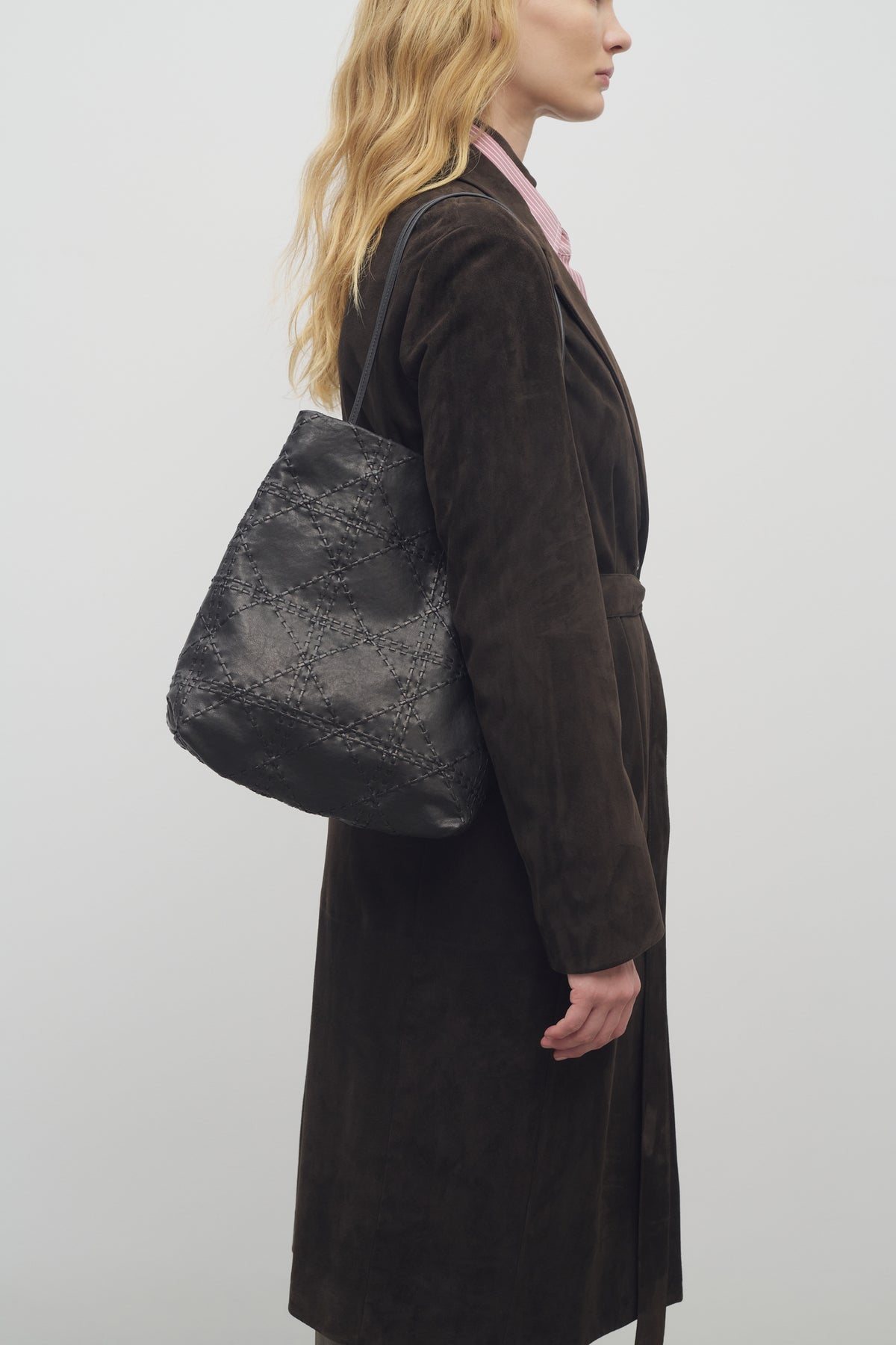 Lilou Borsa intrecciata in Pelle