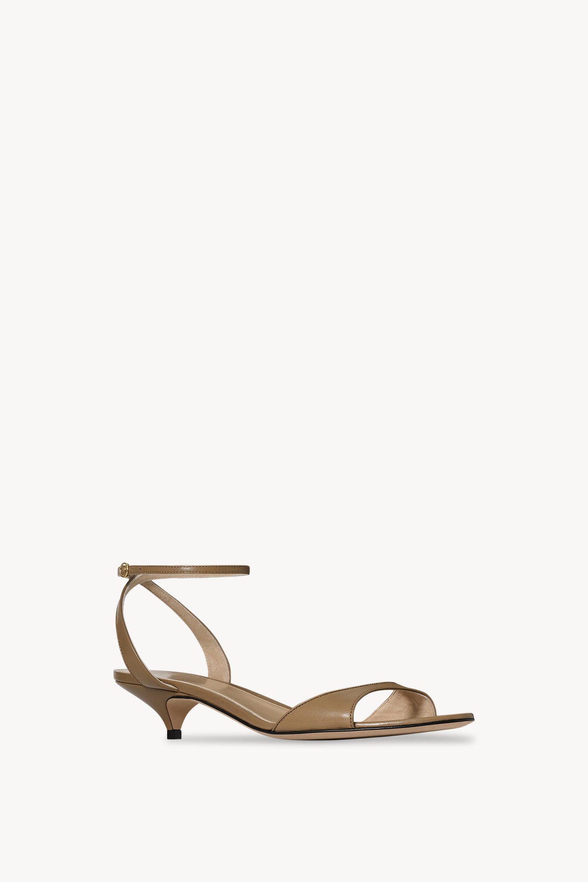 Zapato de Tacón Kitten con Tira en el Tobillo Vika de Piel