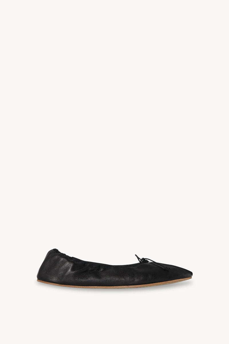Ballerine Arrotondate Basse in Pelle