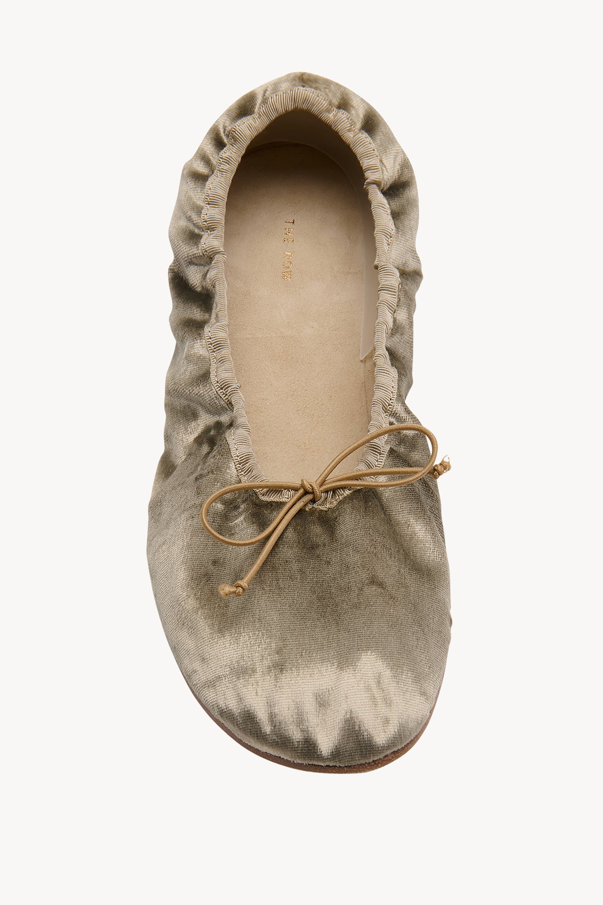 Round Ballet Flat in Velvet