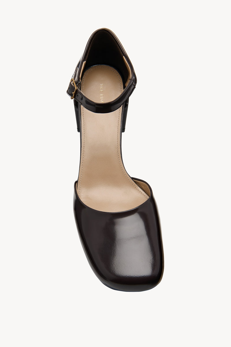 Penelope Ankle Strap Heel in Leather