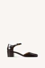 Penelope Ankle Strap Heel in Leather