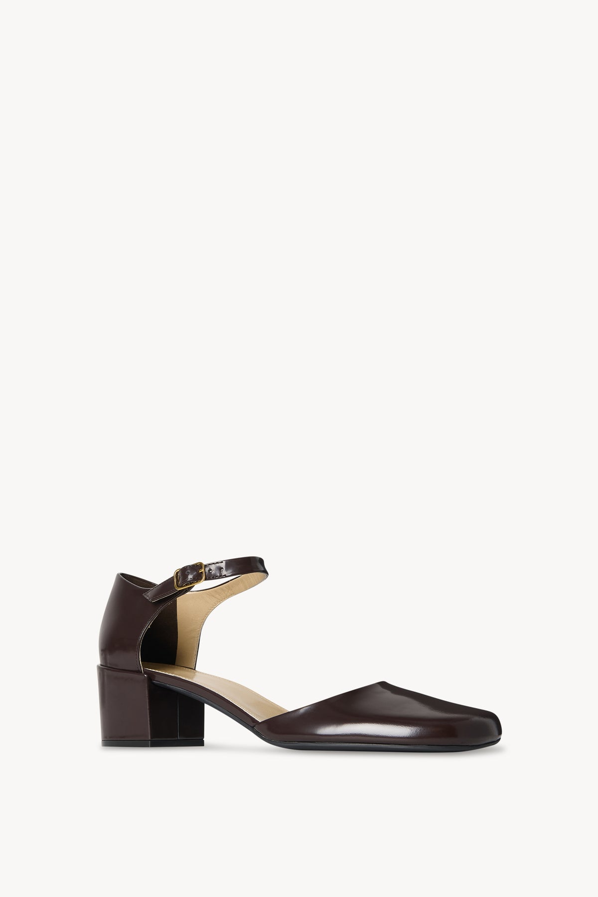 Penelope Ankle Strap Heel in Leather