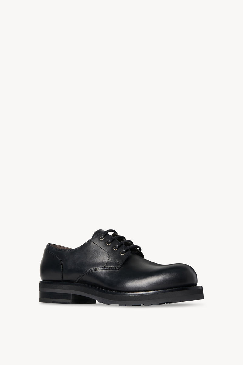 Derby Lug Sole Shoe in Leather