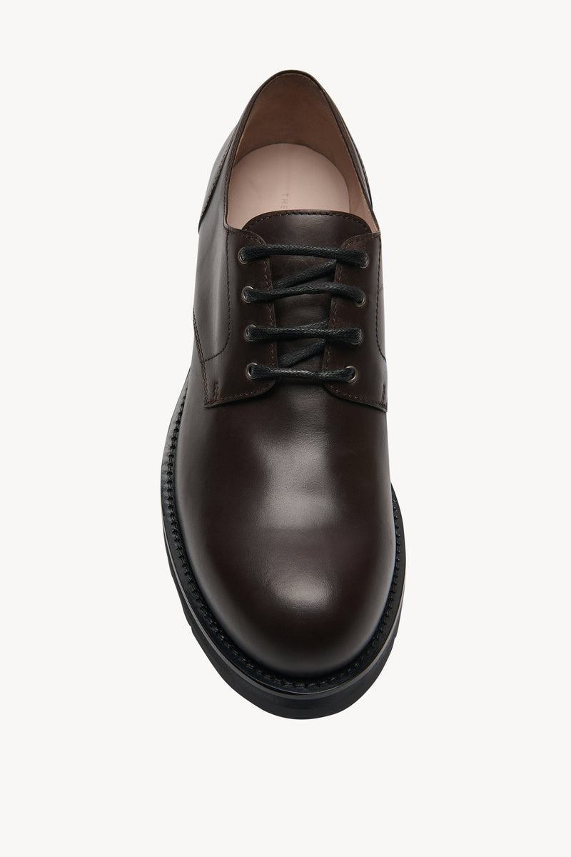 Derby Lug Sole Shoe in Leather