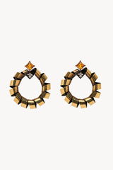 Emma Earrings in Brass