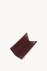 Portafoglio con cerniere multiple in pelle