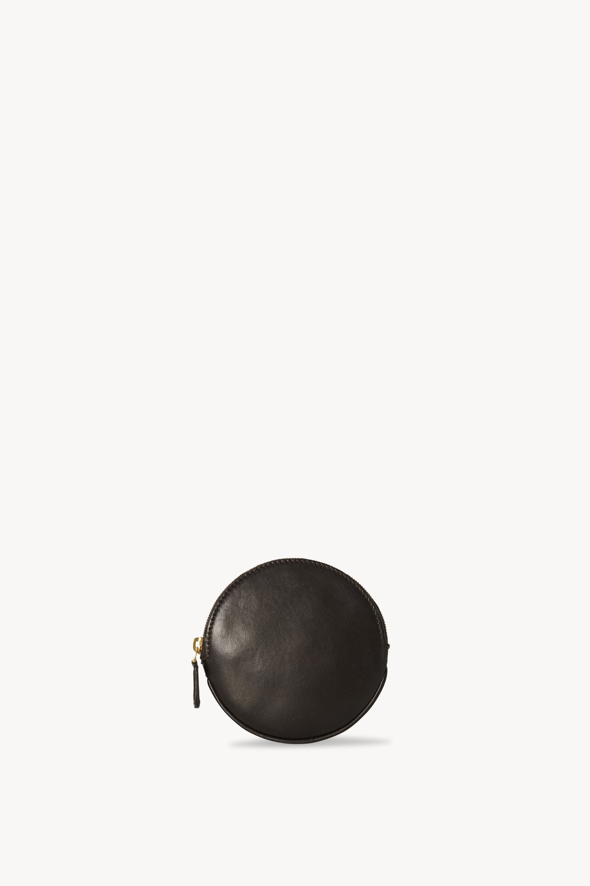 Round Pouch in Leather