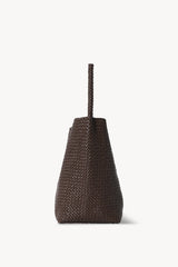 Medium Woven N/S Tote Sac en Cuir