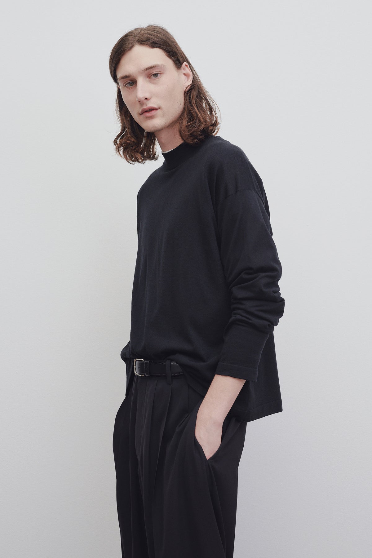 Delsie Mock Neck in Wool