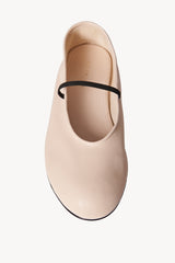 Zapatilla Elastic Ballet de Cuero 